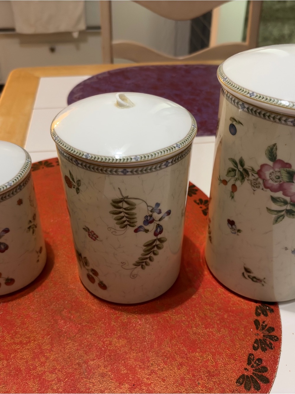 Vintage Discontinued Wedgewood Canister Set